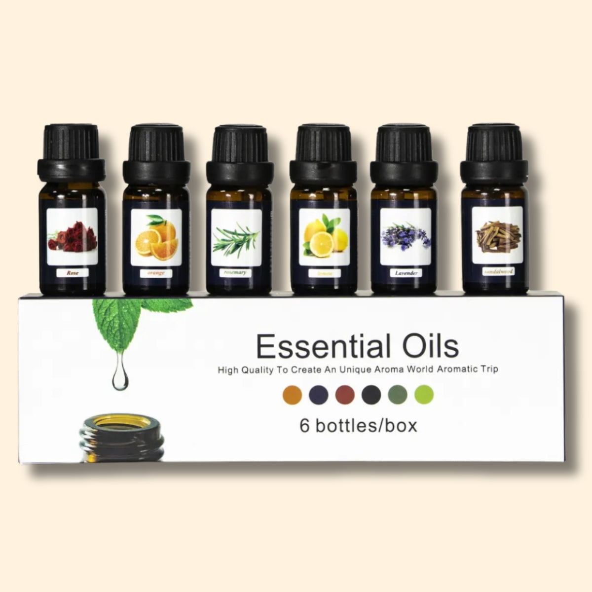 Premium essential oils, set of 6