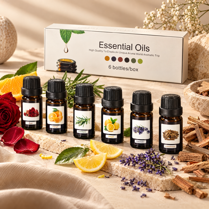 Six premium essential oils gift set